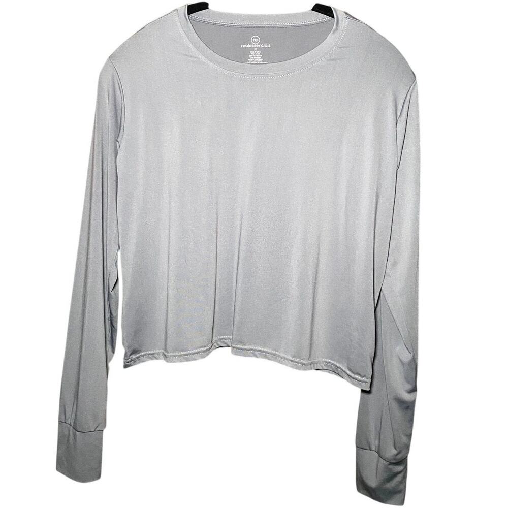 Real Essentials Workout Top - Gray - Size Medium